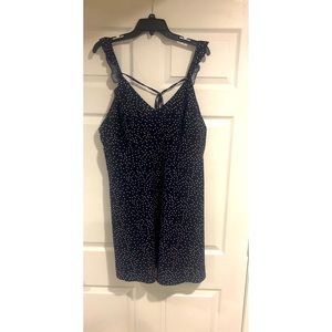 Plus size ruffle sleeves tie back dress